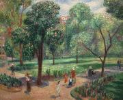 William Glackens The Horse Chestnut Tree, Washington Square oil painting reproduction